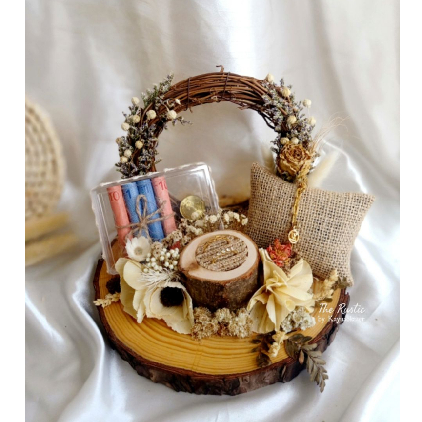 Custom Mas Kahwin | Malaysia Ready Stock | Rustic Ring Box | Hantaran ...