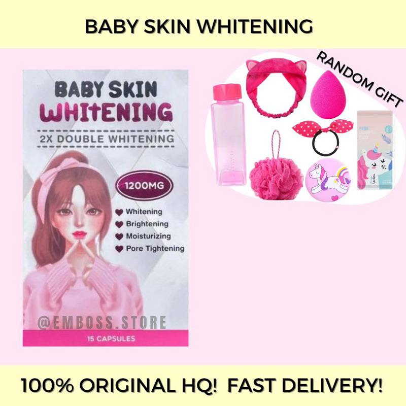 🔥ORIGINAL HQ WITH FREE GIFT🔥 Baby Skin Whitening Supplement Whitening