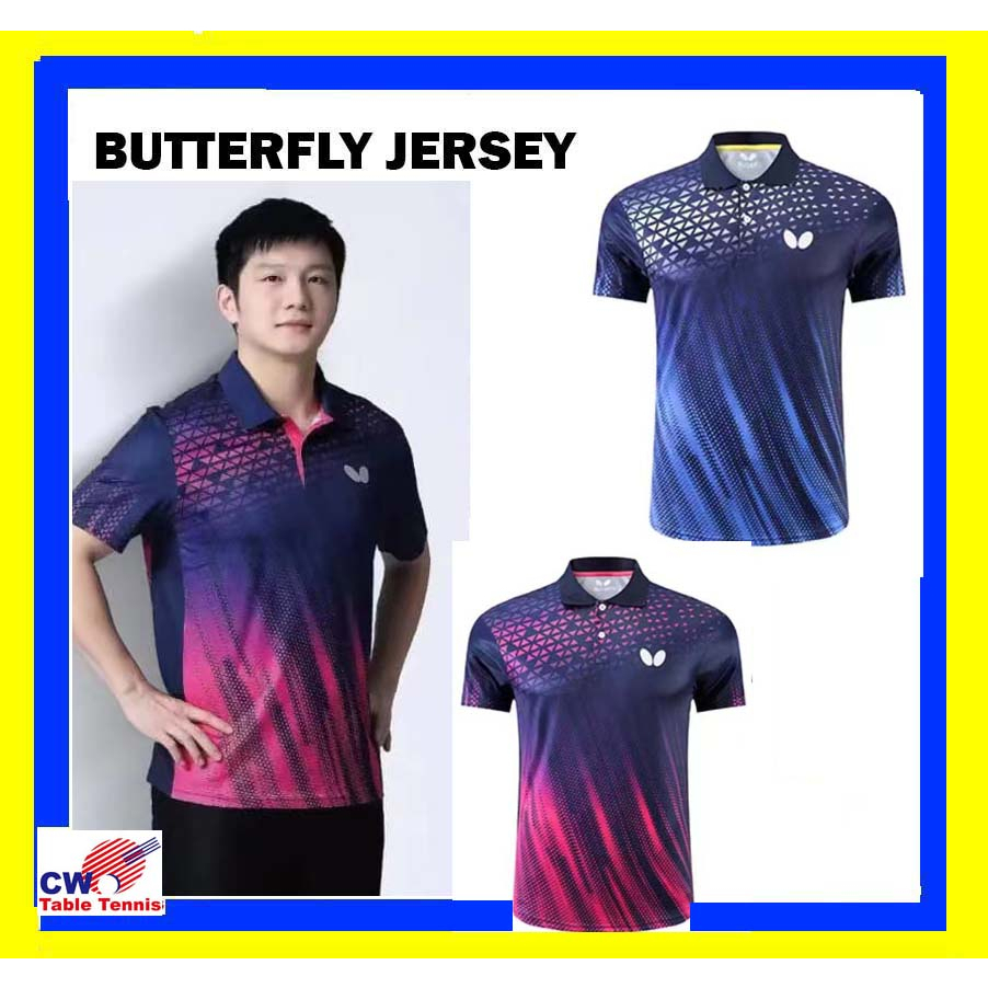 BUTTERFLY Table Tennis Jersey Ping Pong Jersey TShirts PING PONG BAJU