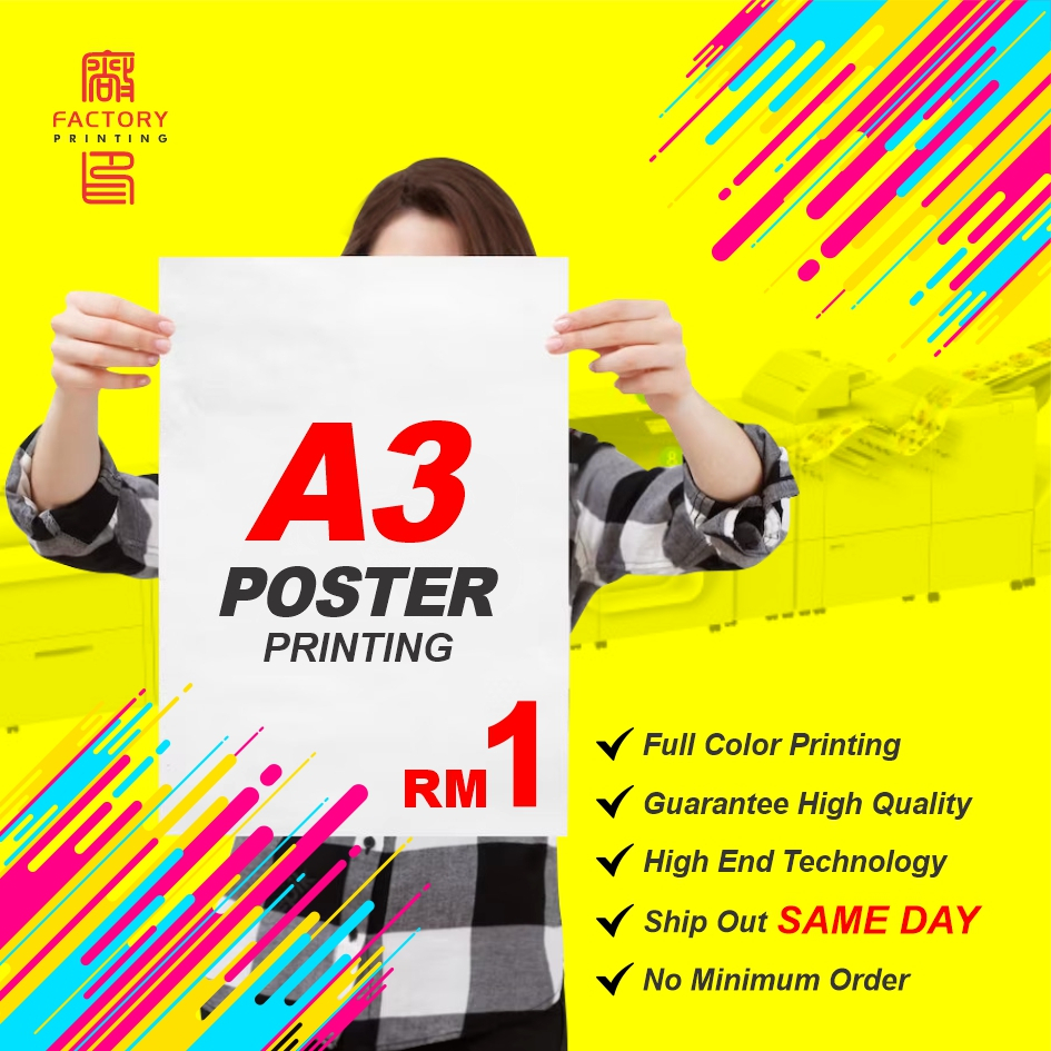 Full color printing poster printing pls sent the artwork before