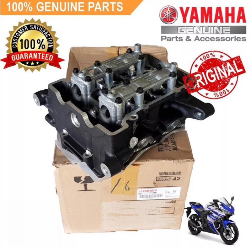 ORIGINAL YAMAHA R25 CYLINDER HEAD ASSY BLOCK HEAD 100% YAMAHA ORIGINAL ...