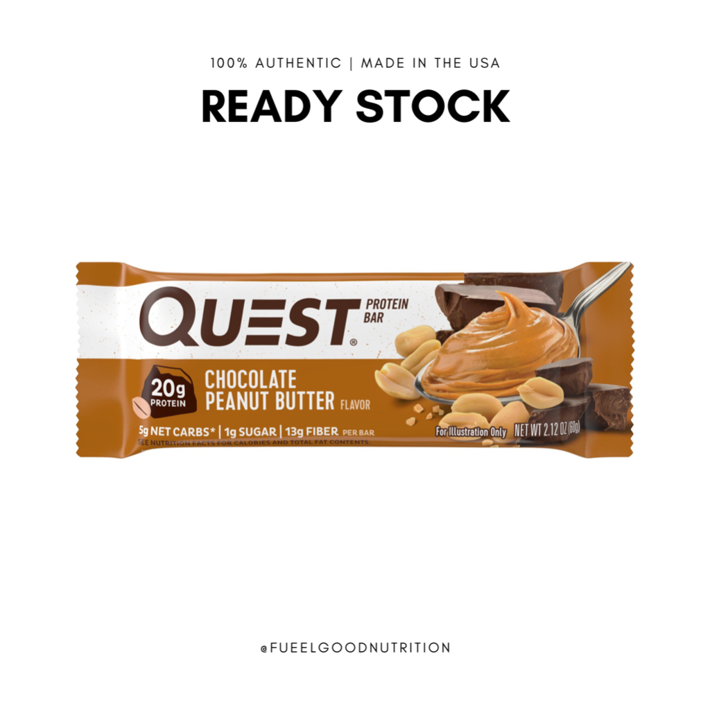 [READY STOCK] QUEST Nutrition Protein Bar, Chocolate Peanut Butter, 20g