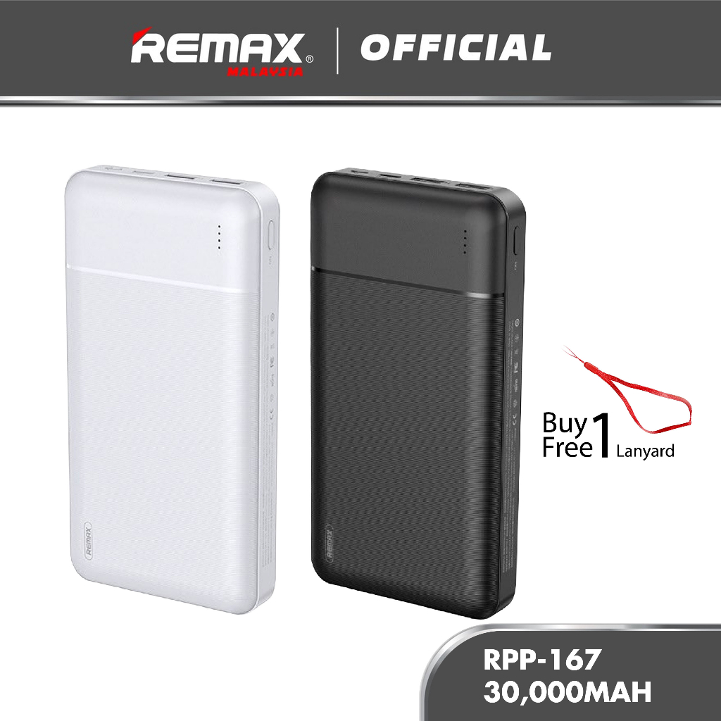 Remax RPP-167 Lango Series 30000mAh 2.1A Power Bank Dual Output Ports ...