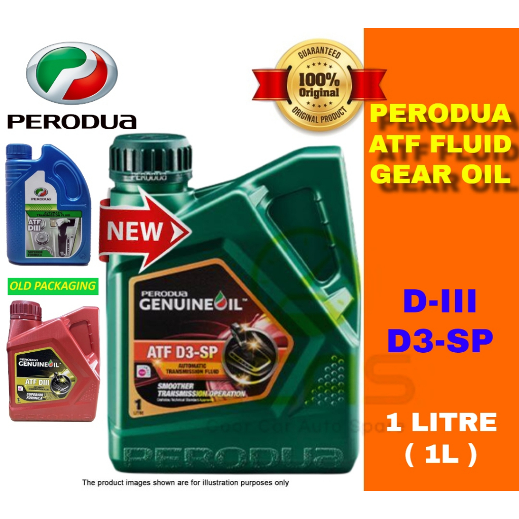100 Original NEW PACKING GREEN Perodua ATF SP3 Auto Transmission Fluid