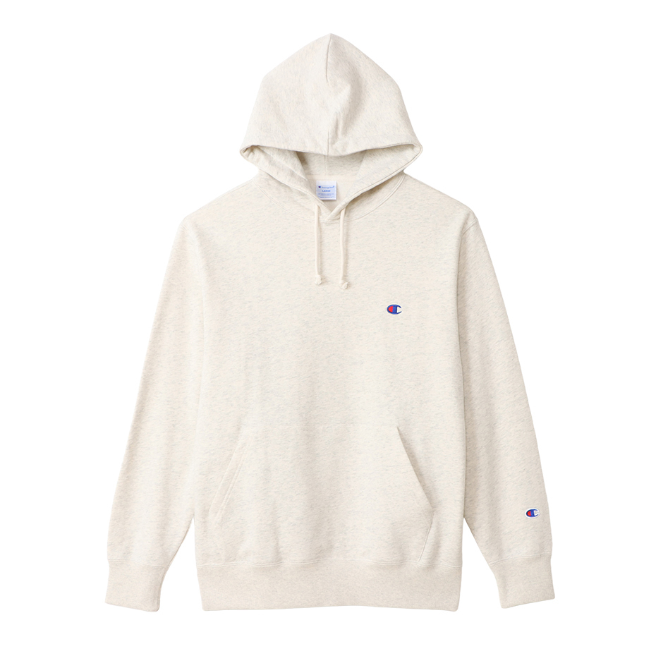 CHAMPION SS23 Hooded Sweatshirt Oatmeal C3 W101 810 Shopee