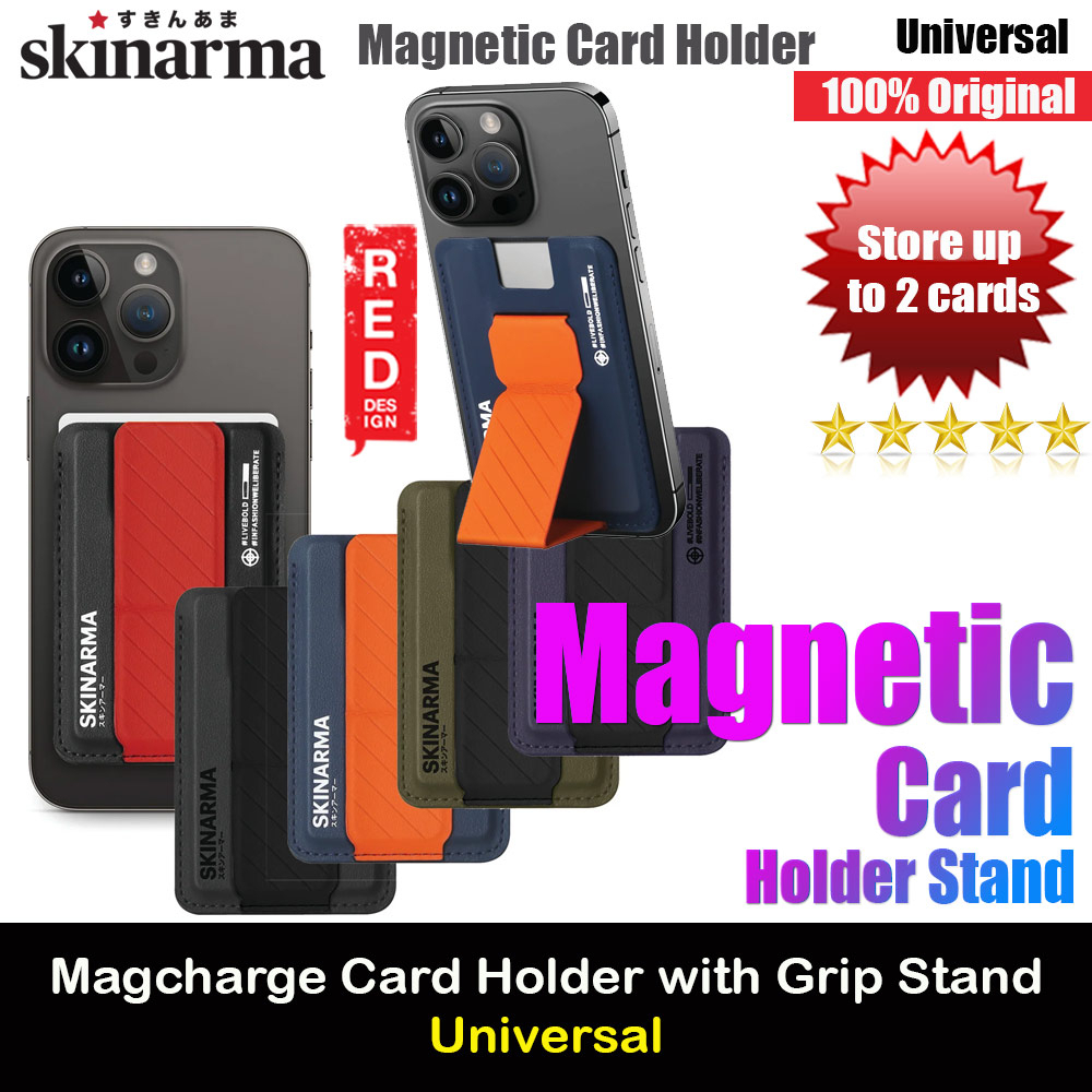 Skinarma Mag Charge Magnetic Card Holder with Stand Grip Phone Stand ...