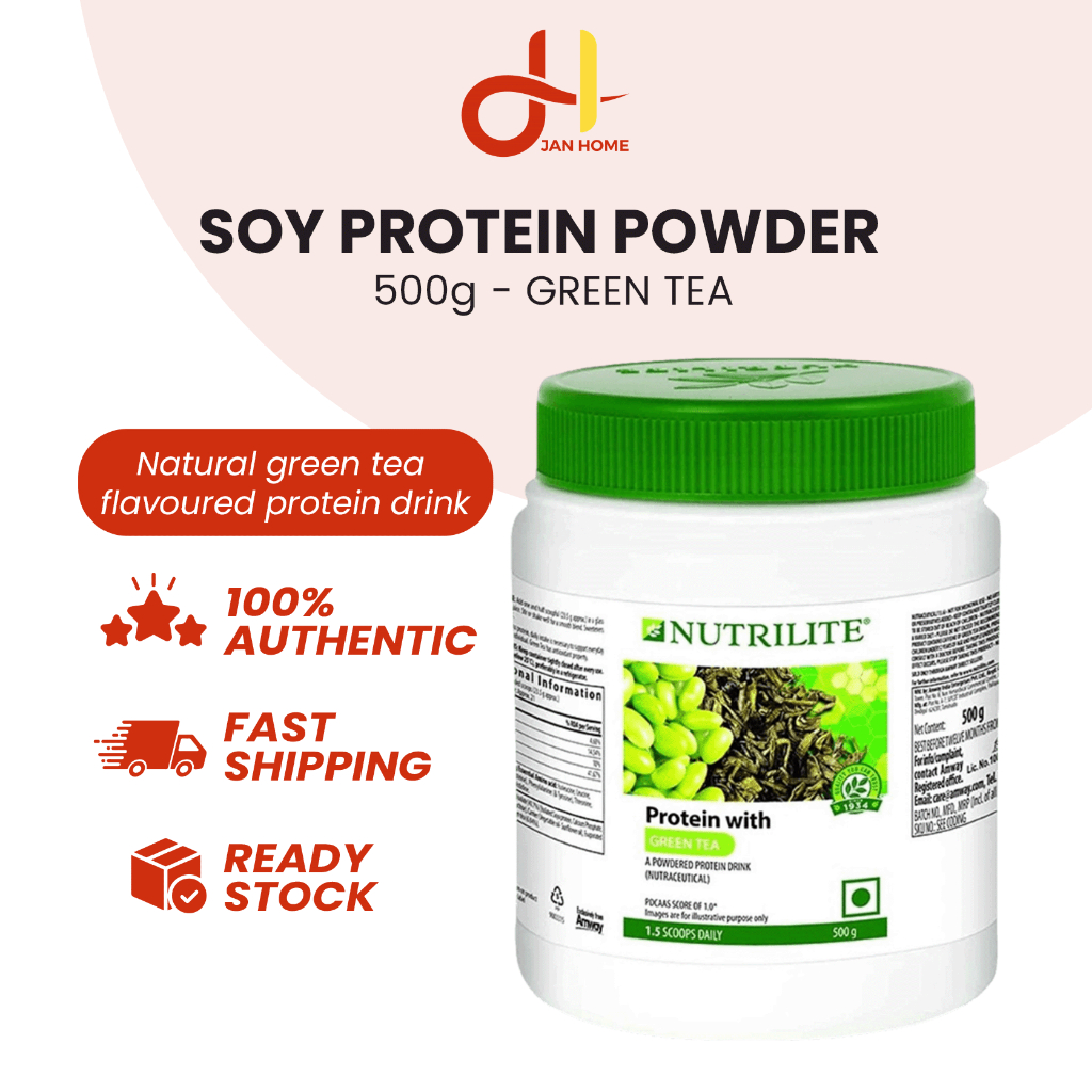 PROMOTION Amway Soy Protein Powder Mixed Green Tea Flavor