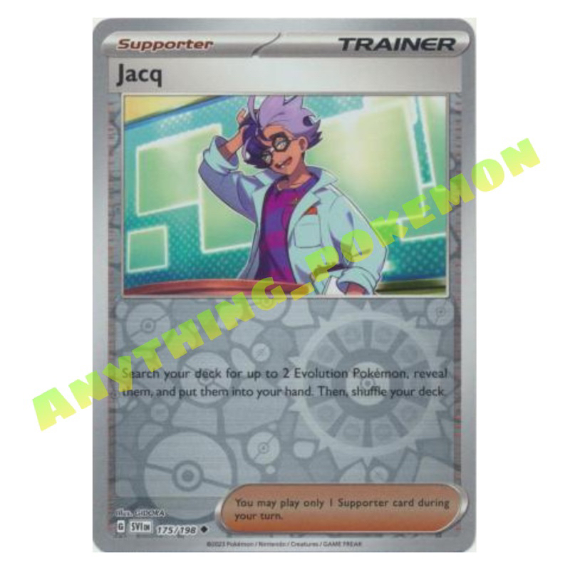Pokemon Trainer Card - Jacq 175/198 - NORMAL/REVERSE HOLO - Scarlet&Violet  | Shopee Malaysia