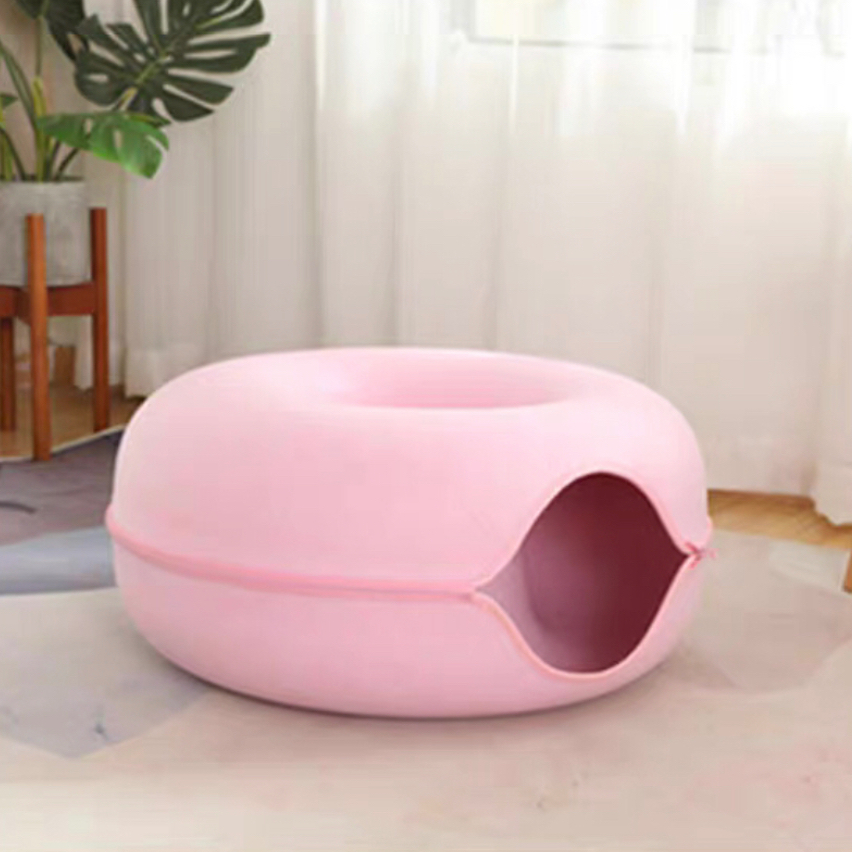 Pet Donut Play Tunnel Hidey Hole [Rabbit, Cat & Small Animals] | Shopee ...