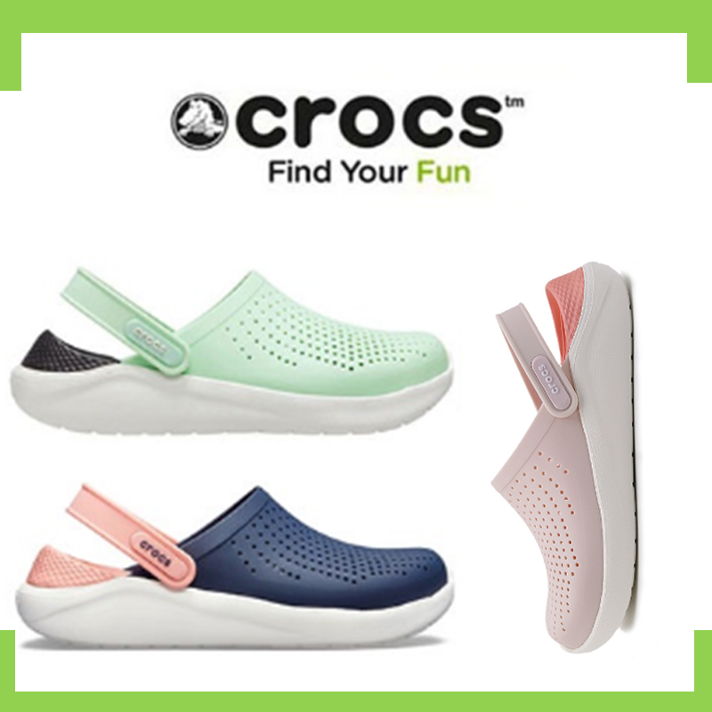 Malaysian Stock 】 Crocs Literide ClogSpot 100 Original Anti slip