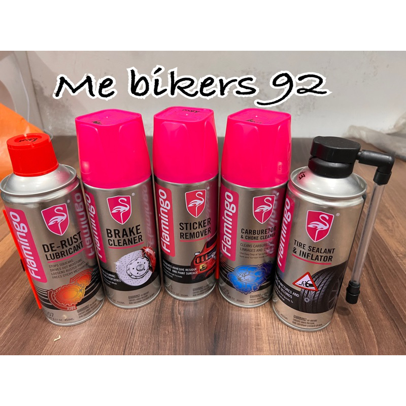 Flamingo Sticker Remover Spray Brake Cleaner Tyre Sealant Anti Rush ...