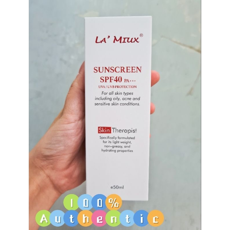 La Miux Skin Therapist Sunscreen SPF40 50ml 🔥 hyposensitive allergic ...