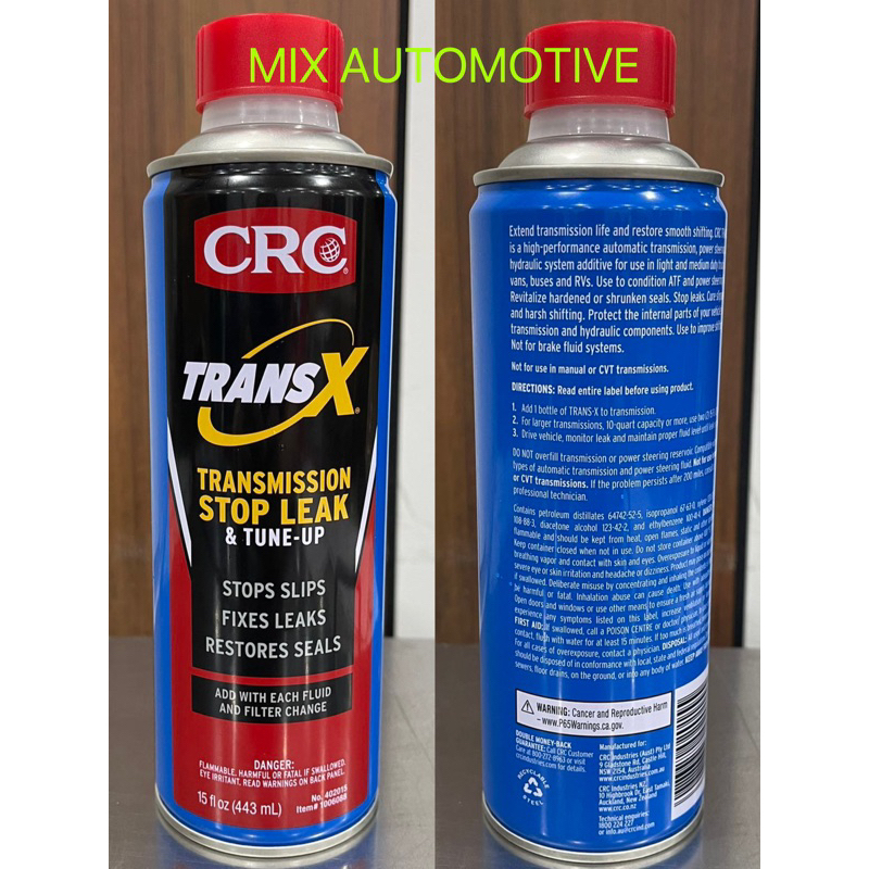 CRC TRANS X K&W TransX Automatic Auto Transmission Treatment Stop Leak
