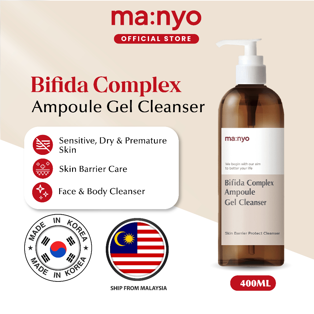 MANYO Bifida Complex Ampoule Gel Cleanser (400ml) Face Cleanser ...