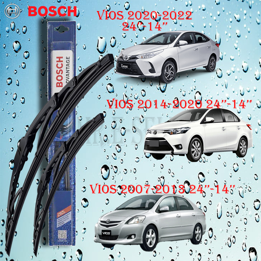 Bosch Wiper blade (Original) Toyota Vios 24''&14'' (all vios model same