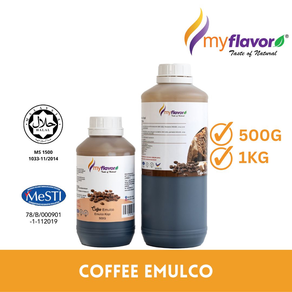 500g/1KG COFFEE EMULCO FOOD FLAVOUR MyFlavor Halal Shopee Malaysia