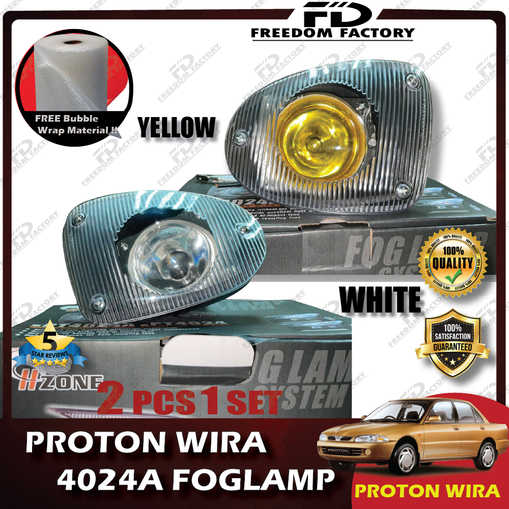 (2PCS)PROTON WIRA C99 3424A Fog Lamp / Spot Light / Lampu Bumper Kereta