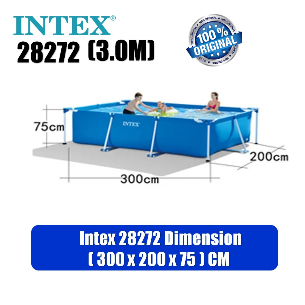 Ori BESTWAY INTEX Kolam Renang Dewasa / Kolam Ikan / Renang Akuarium ...