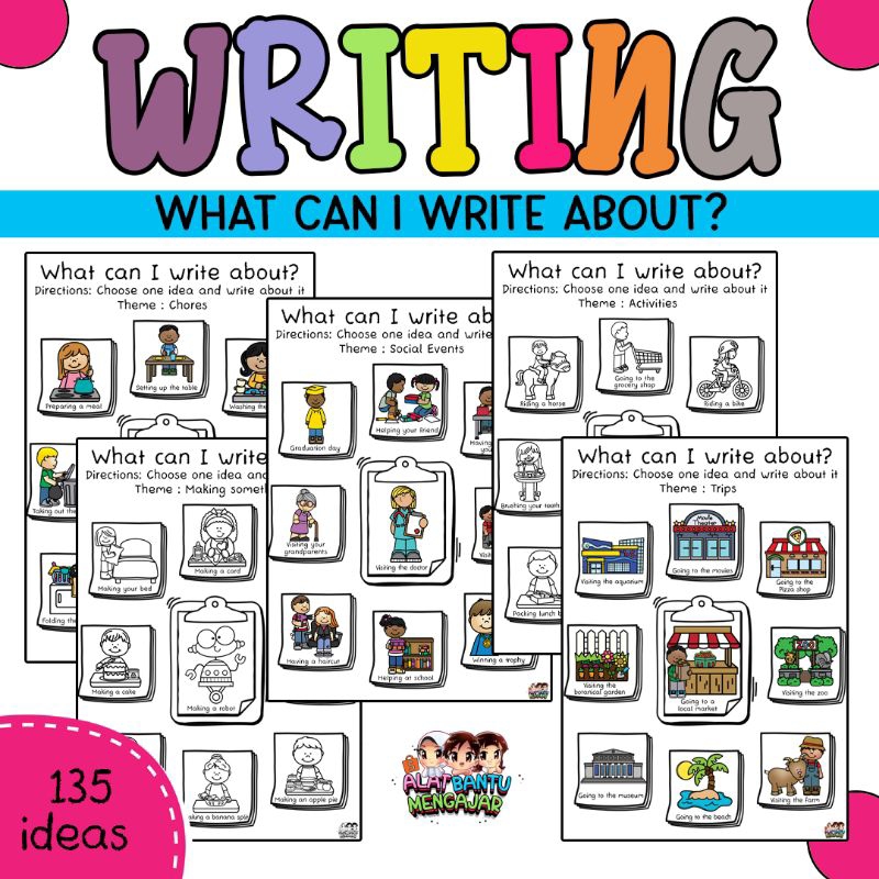 Writing Topics for Writing Center/ Topik Penulisan untuk Sudut Menulis ...