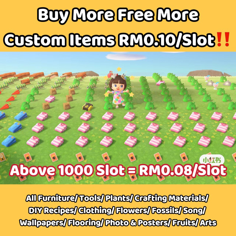 Animal Crossing Custom Order Items All Furniture Golden Tools Clothes