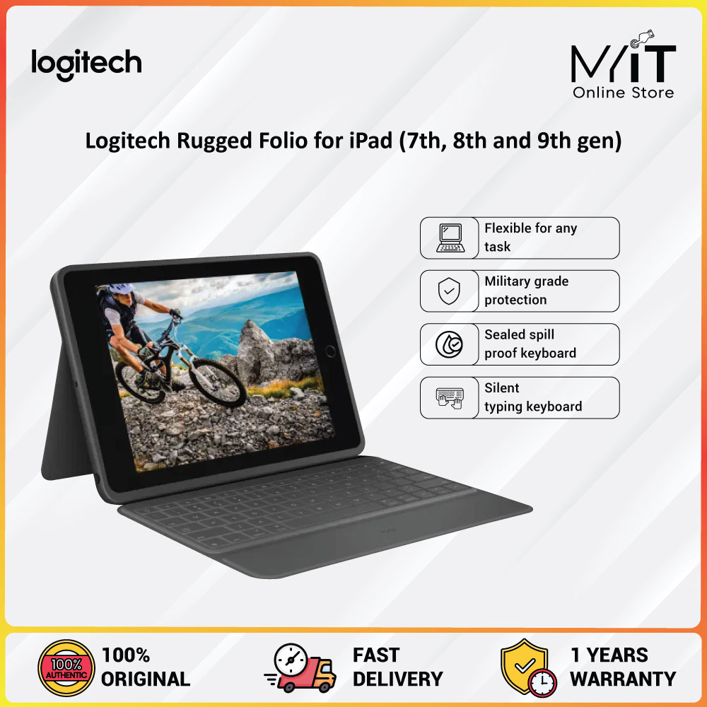Logitech Rugged Folio for iPad (7th, 8th, 9th and 10th gen) | Shopee ...