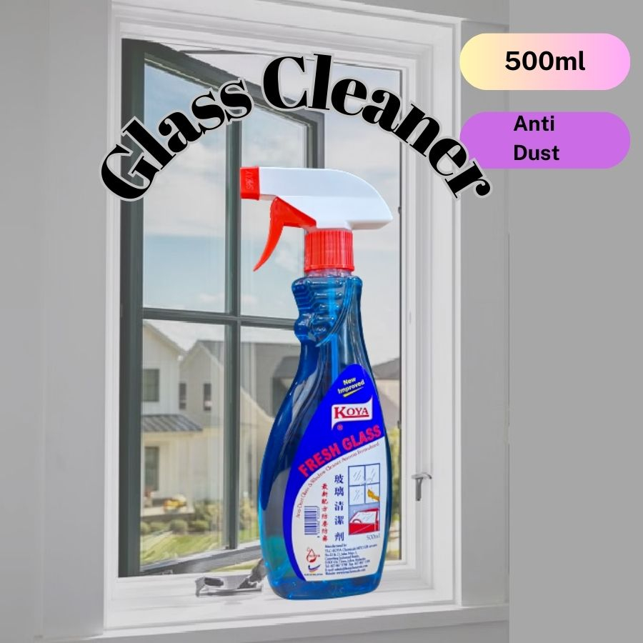 KOYA anti dust glass and window cleaner spray cleaner 500ml / pembersih