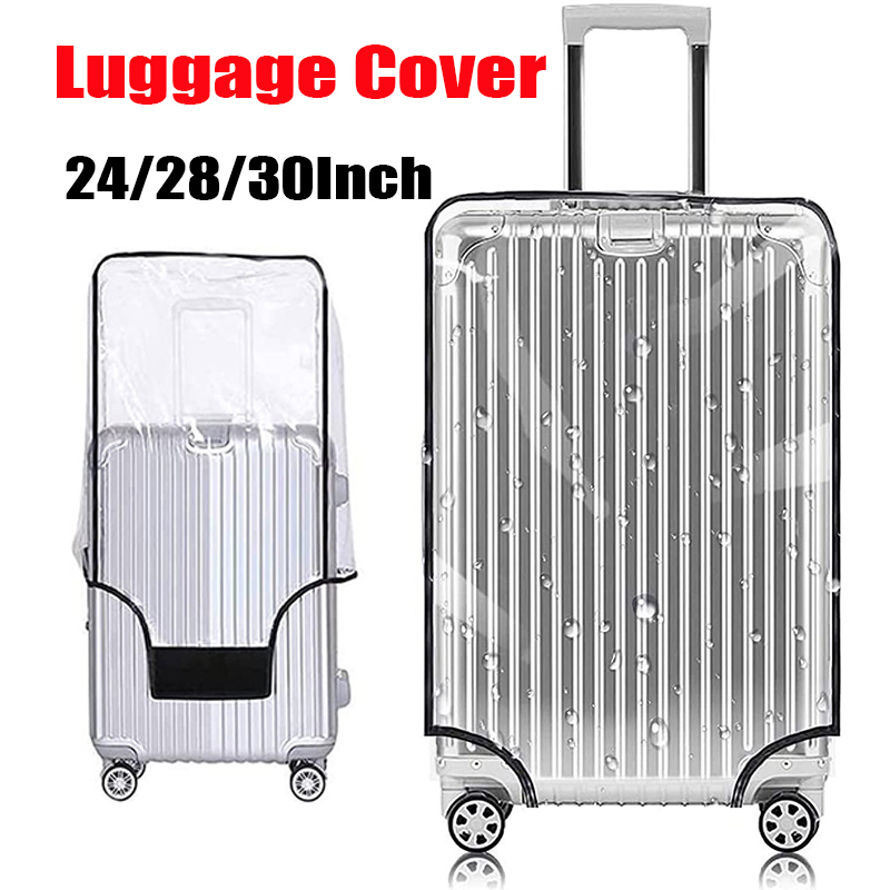 Clear PVC Suitcase Luggage Cover Protectors 24 / 28 / 30 Inch Luggage ...