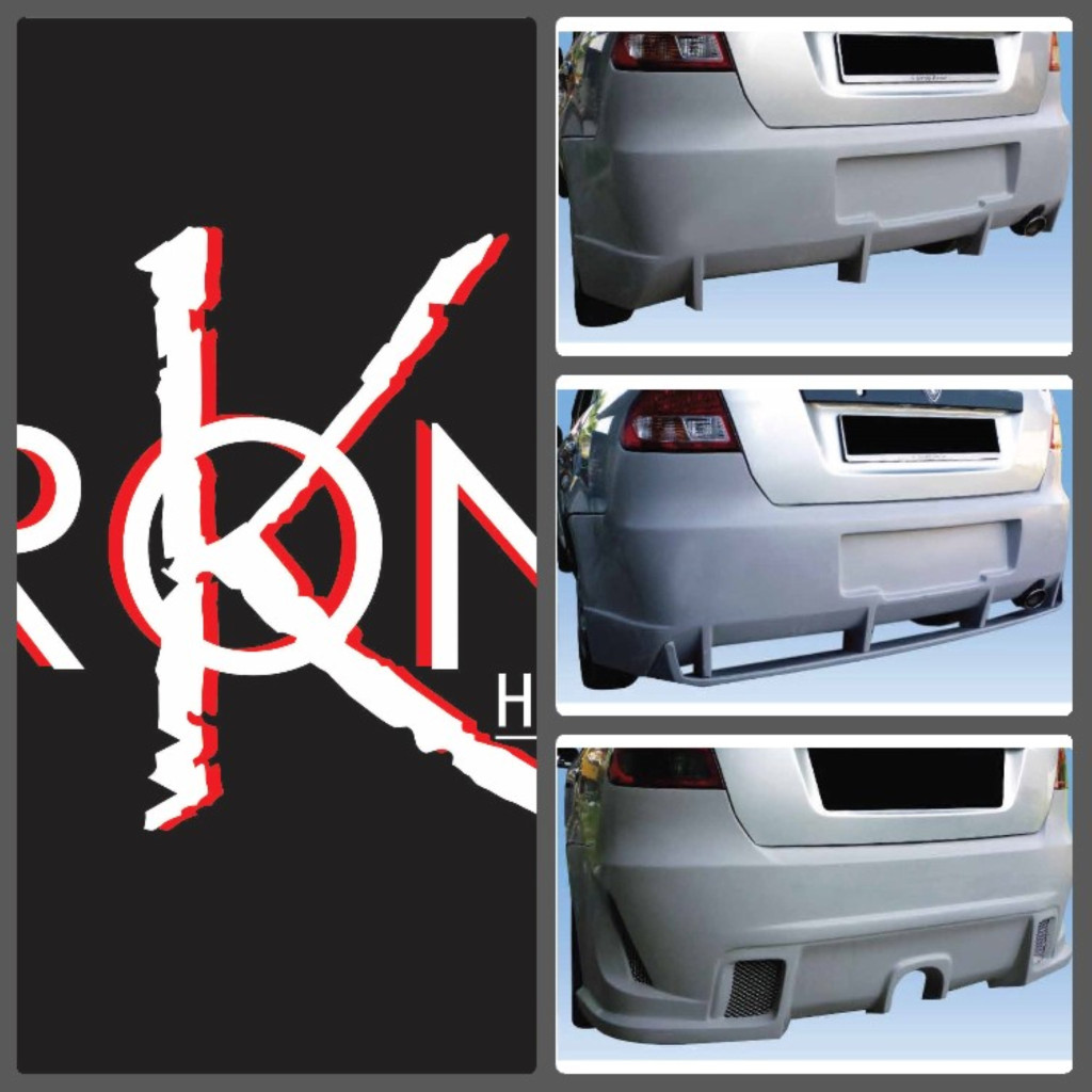 Proton Saga 2nd Generation FL Rear Bumper Body Kit Fiber Ready Stock ...