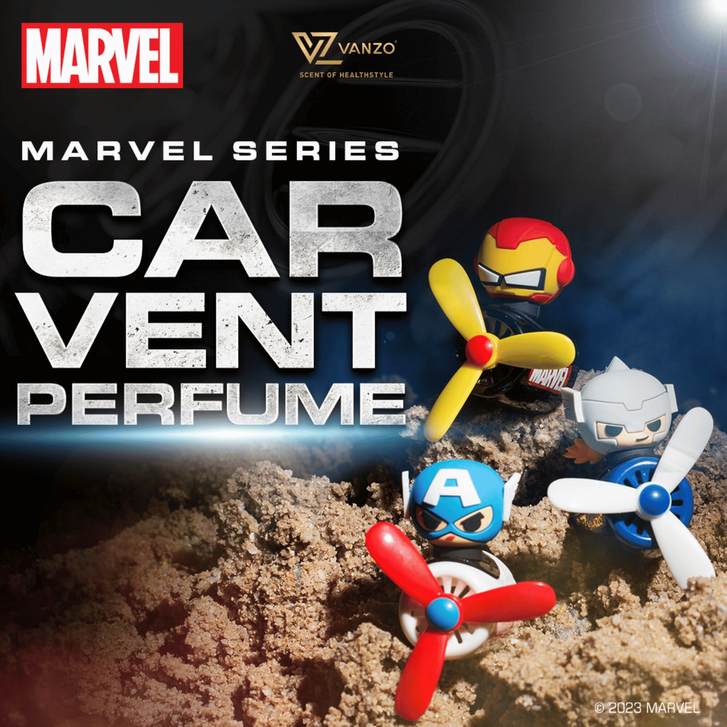 VANZO Marvel Series Car Vent Perfume ( Captain America / Icon Man