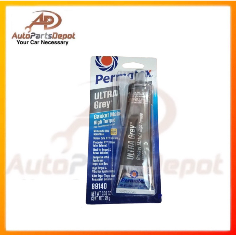 Permatex Ultra Grey Gasket Maker (599BR) RTV- GREY GUM/GASKET GUM ...