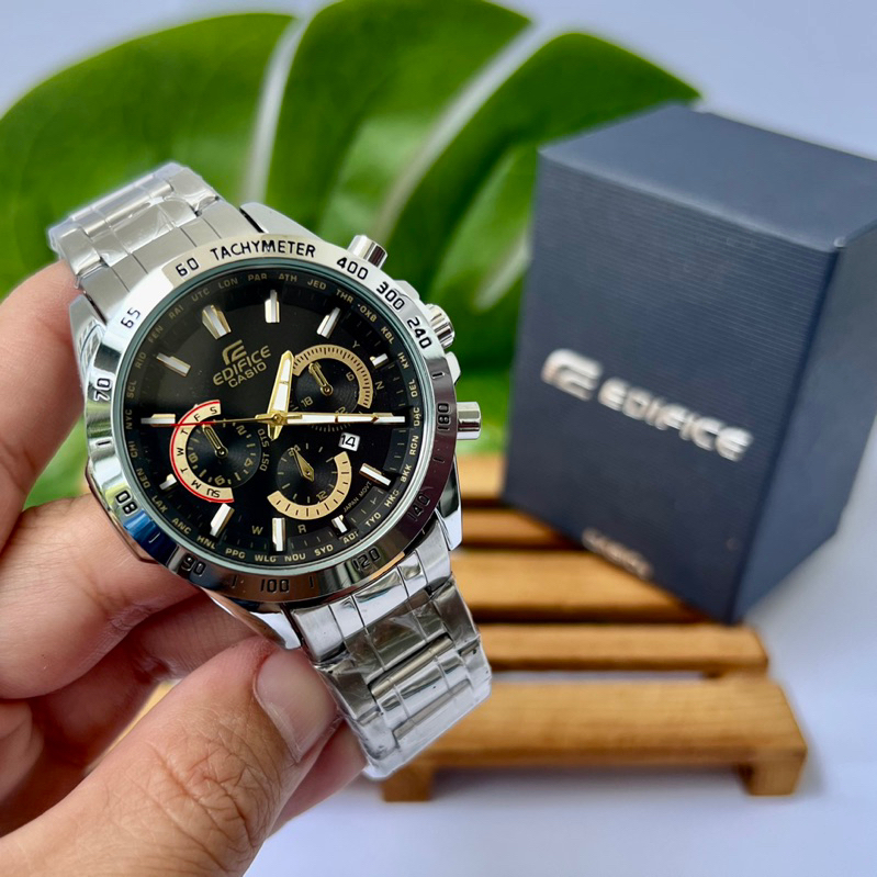 EDIFICE JAM TANGAN LELAKI STAINLESS STEEL , MURAH Shopee Malaysia