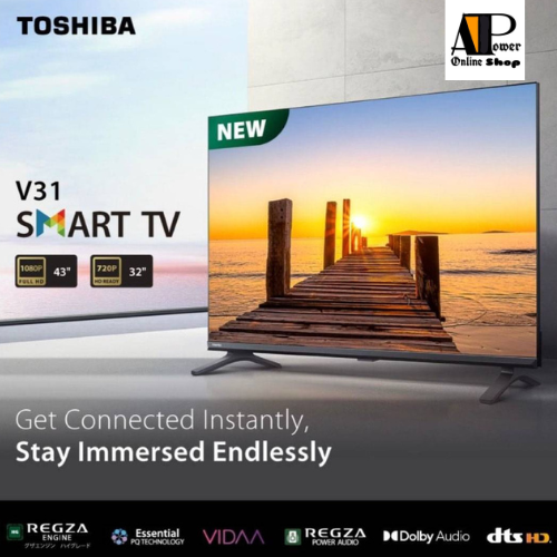 Toshiba 43-inch Full HD Smart TV (43V31MP) | Shopee Malaysia