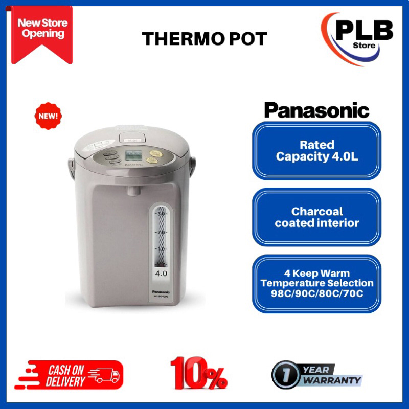 PANASONIC ELECTRIC THERMO POT NC-BG4000(4L/4 Keep Warm Tempture/700W ...