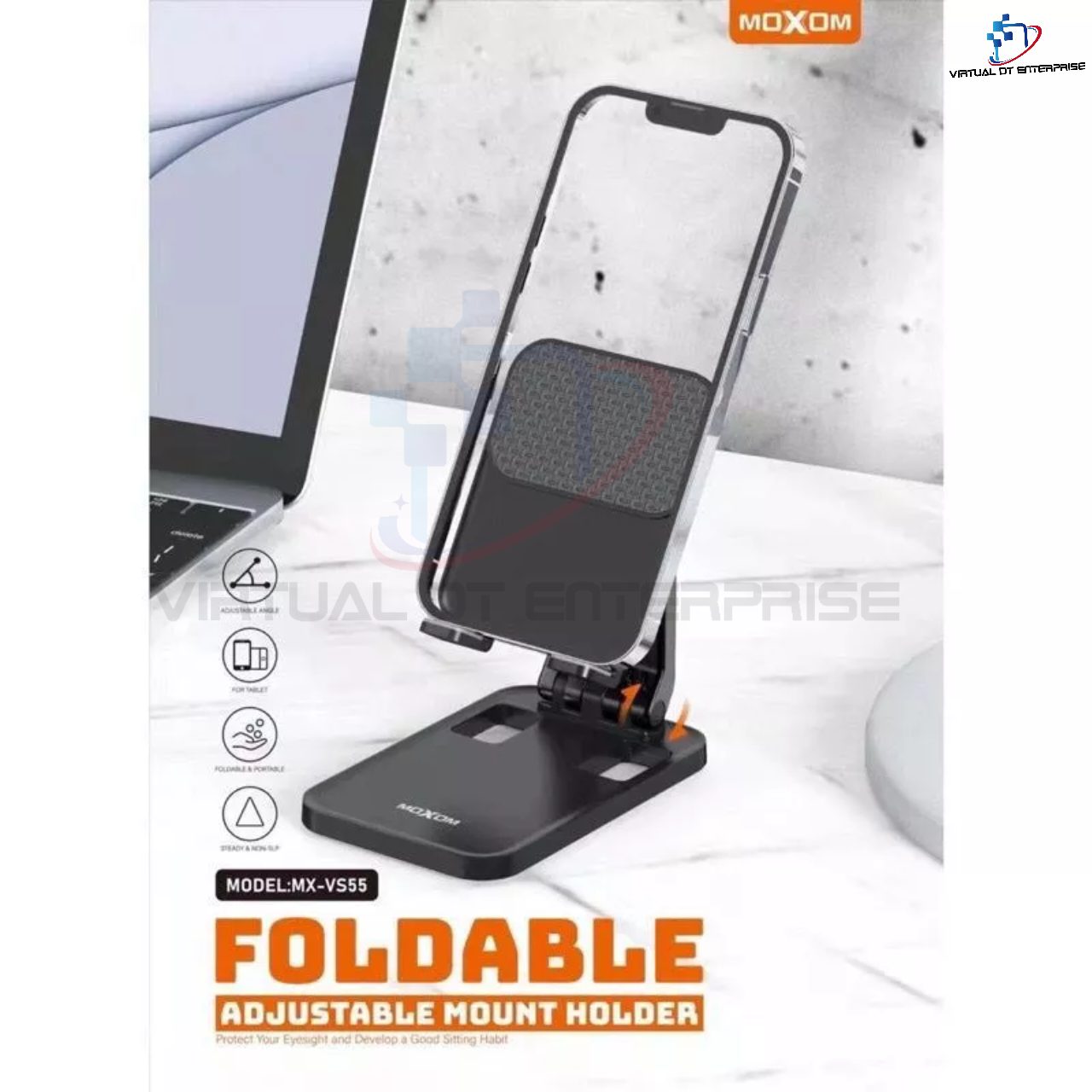 MOXOM MXVS55 Desktop Stand Universal Folding Desktop Phone Stand