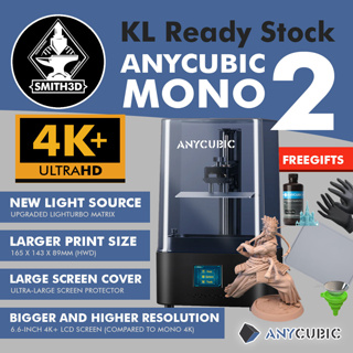 ANYCUBIC Photon Mono 2, Resin 3D Printer with 6.6'' 4K + LCD Monochrome  Screen, Upgraded LighTurbo Matrix with High-Precision Printing, Enlarge  Print
