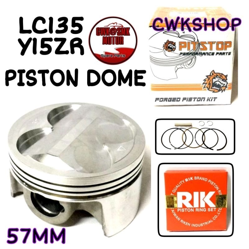 LC135 Y15ZR PISTON DOME 57MM NLK LEO | Shopee Malaysia