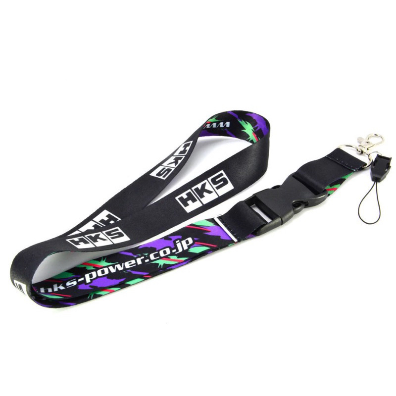 1 pcs HKS JDM Lanyard Keychain Neck Strap Quick Release Key Chian 2