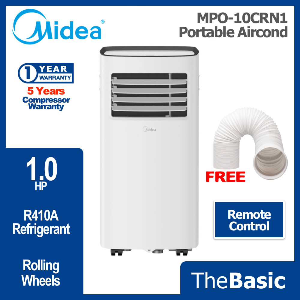 HISENSE/MIDEA 1.0HP Portable AirCond Air Conditioner ( AP09KVG / MPH-09CRN1 / MPO-10CRN1 )
