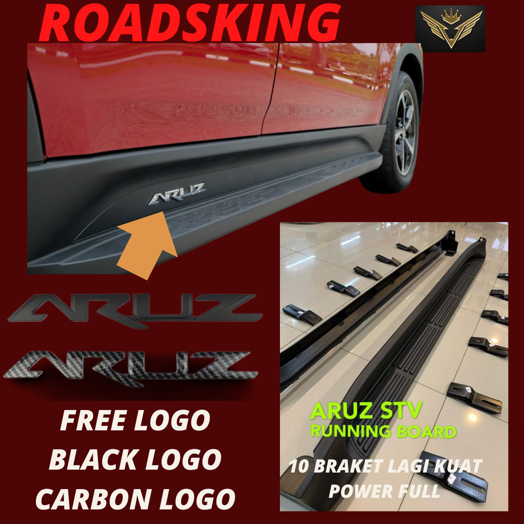 (FREE LOGO) PERODUA ARUZ RUNNING BOARD SIDE STEP DIAMOND SPEC 2019 2020 ...