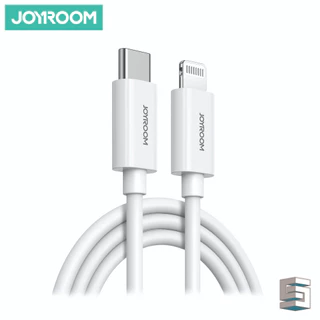 Joyroom S-A53 Cavo Di Ricarica Rapida 30W 2 Metri – Serie Fluorescente, Tipo-C E Lightning, Colore Beige