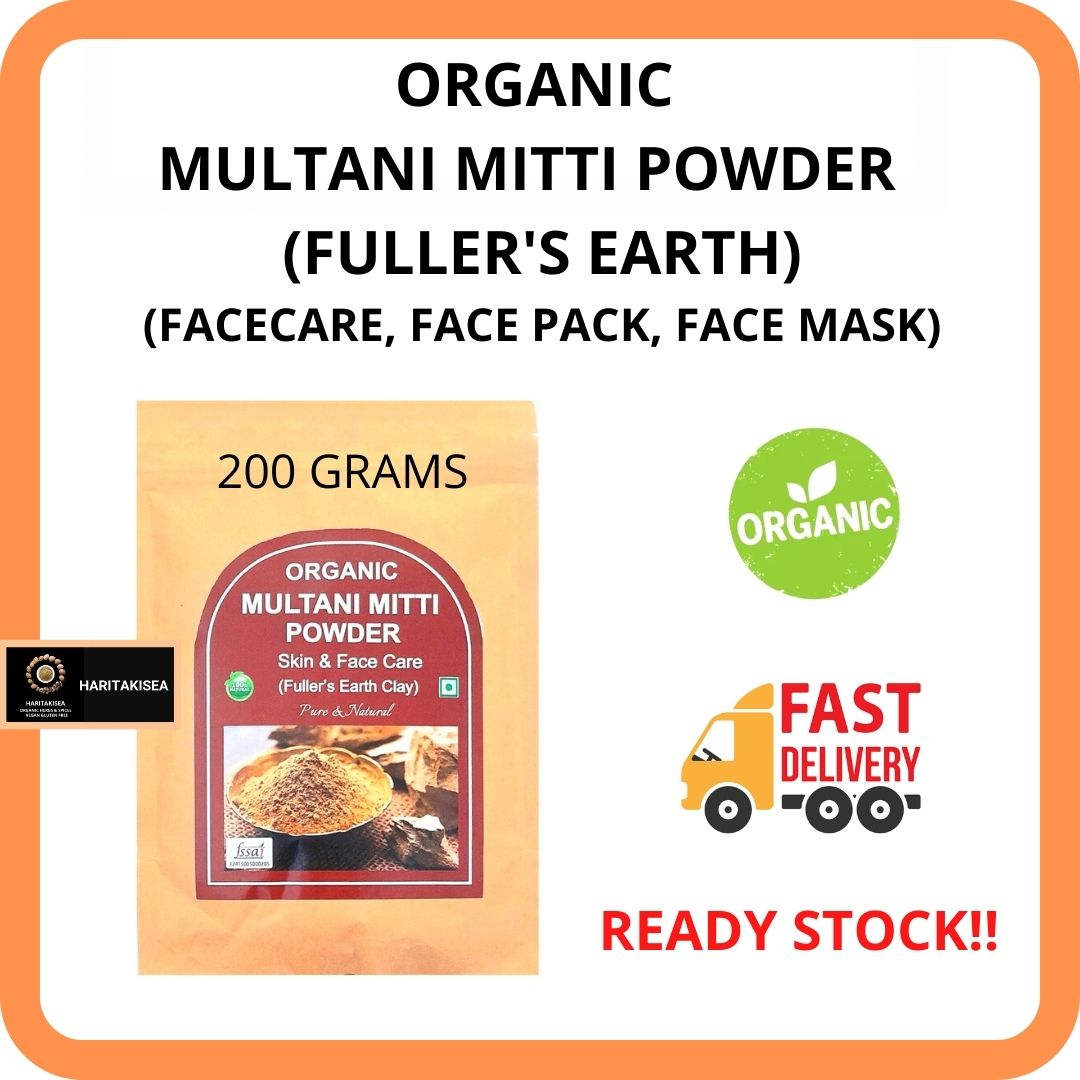 100 PURE ORGANIC NATURAL MULTANI MITTI CLAY MASK POWDER 190 GMS (Deep