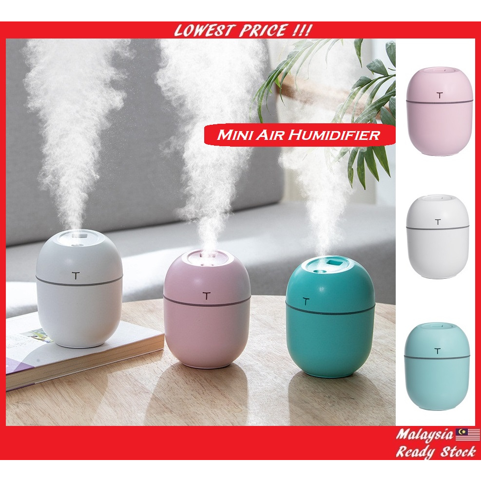 Mini Air Humidifier Portable USB Diffuser With Led Light 220ML Egg ...