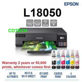 Epson L8050 / L18050 Replace L1800 A3 Photo 6 Colour Ink Tank Printer ...