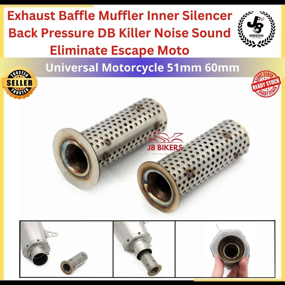 51mm 60mm Universal Motorcycle Exhaust Baffle Muffler Inner
