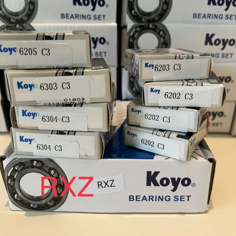 ORIGINAL KOYO C3 ENGINE BEARING FULL SET {{ RXZ }} ( MADE IN JAPAN ...