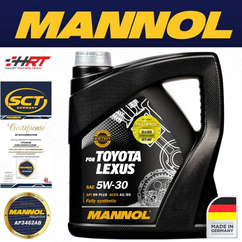 MANNOL Engineoil 5W-30 For Toyota Lexus 4 Liter Buy Online By MVH, 20,95