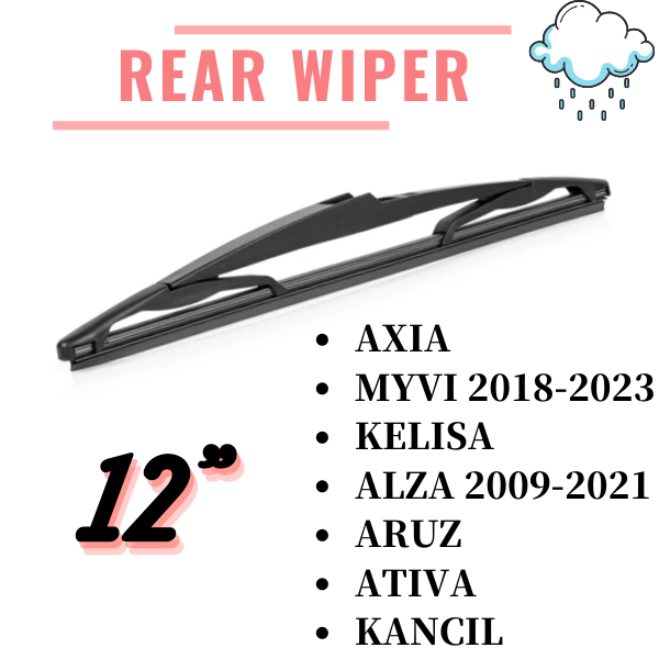 Silicone Soft Wiper Perodua Ativa/Alza/Aruz/Axia/Bezza/Kancil/Kelisa ...