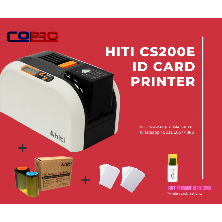 ID Card Printer HITI Student ID CS200E [ FREE DELIVERY, INSTALLATION