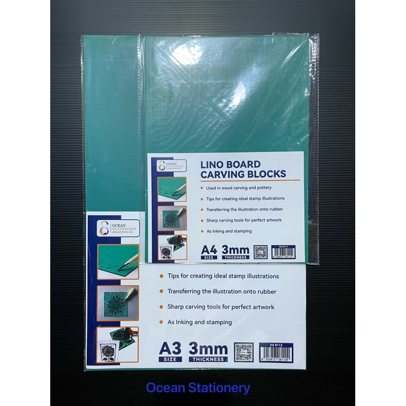 Lino Board Carving Blocks 3mm A4/A3 size | Shopee Malaysia