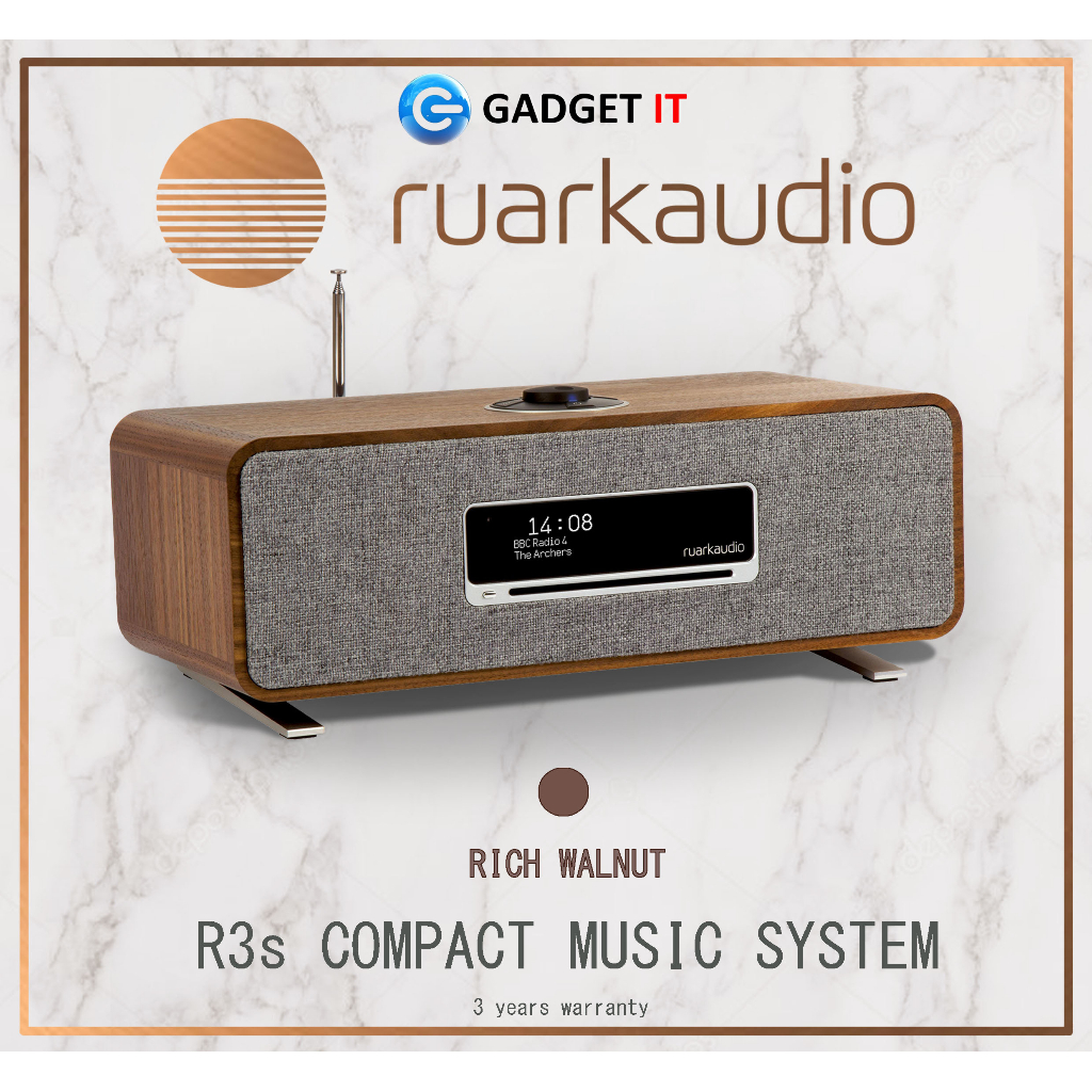(PROMO) RUARKAUDIO R3S COMPACT HIFI SPEAKERS (CD PLAYER, SMARTRADIO
